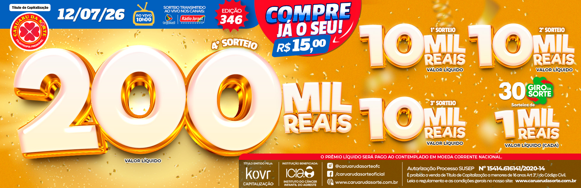 Premiação 12/07/2026